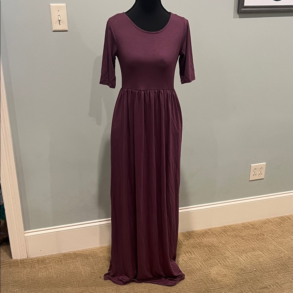 Zenana Outfitters Deep Purple Maxi Dress